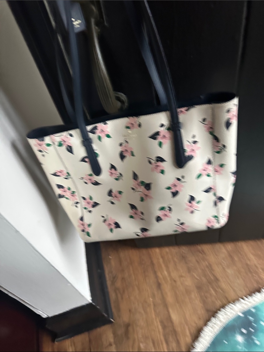 Kate Spade floral cream tote